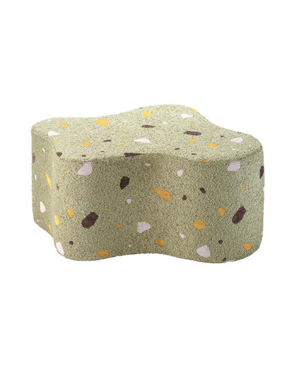 Pouf enfant Teddy bouclette Terrazzo Vert