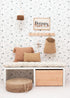 Papier peint chambre enfant Fleurs - Blanc & Bleu