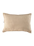 Coussin rectangulaire velours côtelé Beige