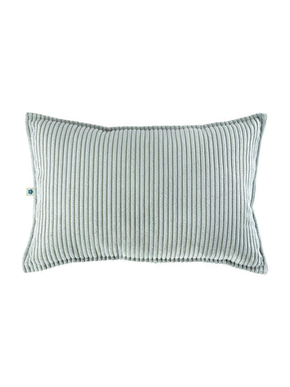 Coussin rectangulaire velours côtelé Vert menthe
