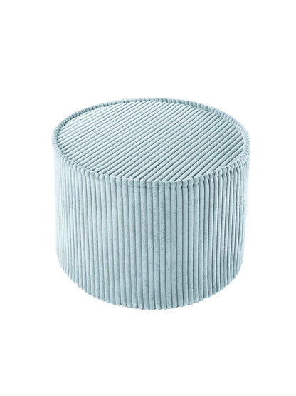 Pouf rond velours Vert menthe