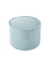 Pouf rond velours Vert menthe